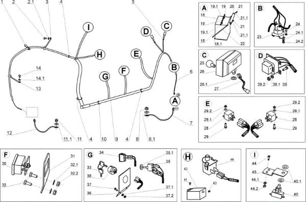 Electrical parts APACHE 92 Cat.2005 Garden tractor