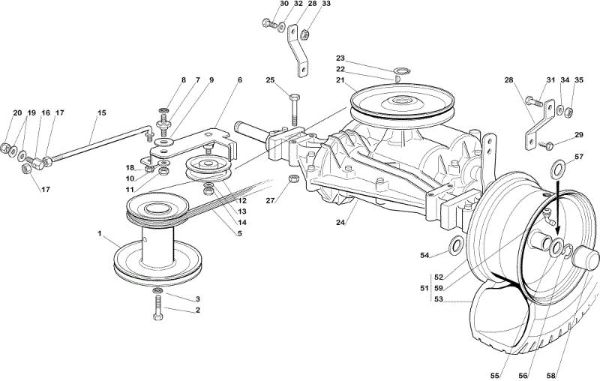 Transmission OM 72C/12,5M Cat.2005 Garden tractor