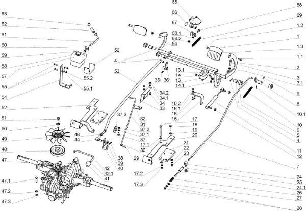 Transmission OM 104J/20H Cat.2005 Garden tractor