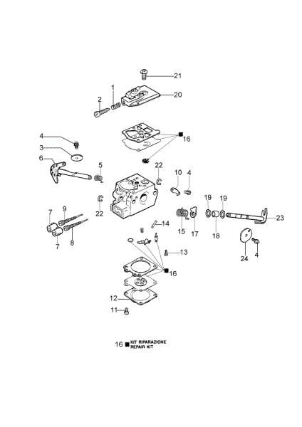 Carburetor WT-780D 937 Chainsaw