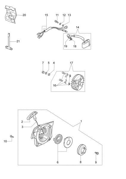 Starter assy 941 C Chainsaw