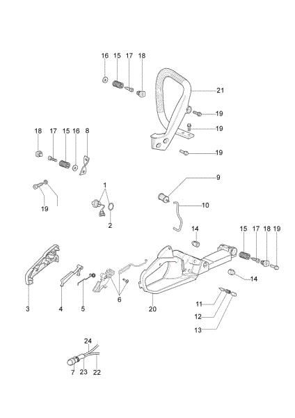 Tank and handle 941 C Chainsaw