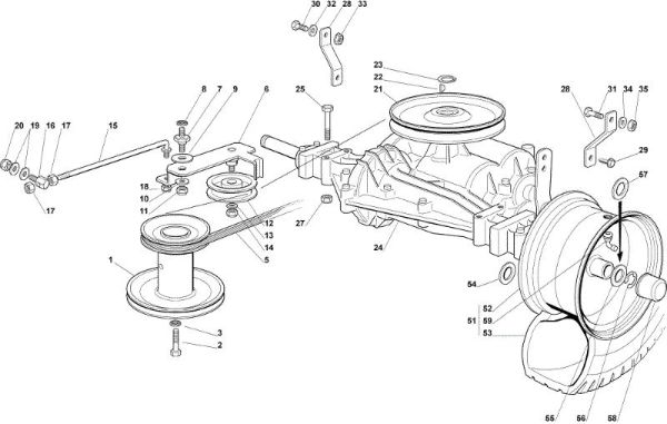 Transmission OM 72C/12,5M Cat.2006 Garden tractor