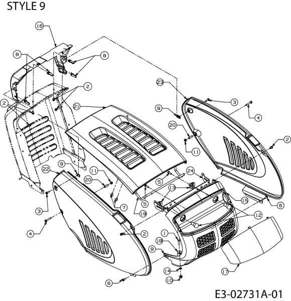 Body POLO 97/13,5 T Cat.2006 Garden tractor