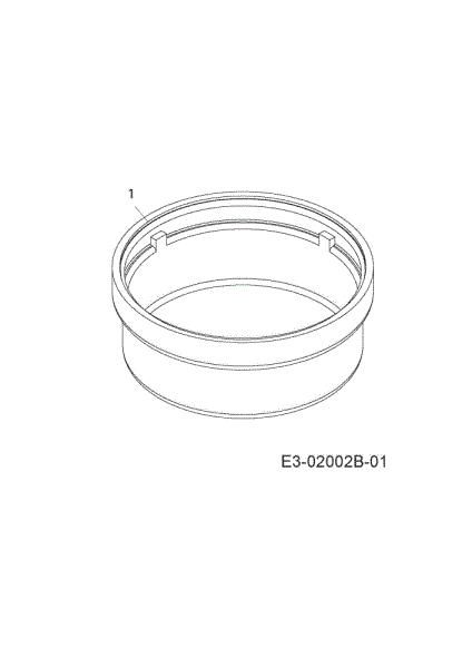 Wheel cover POLO 108/15,5 H Cat.2006 Garden tractor