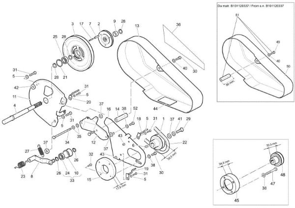 Transmission MH 250 R (EN709) Rotary tiller