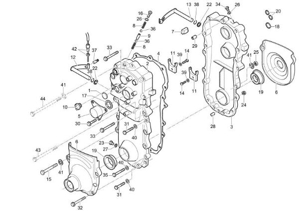 Speed-change gear box MH 250 R (EN709) Rotary tiller