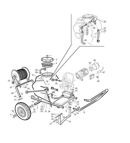 Tank SC 180 E Wheelbarrow sprayer