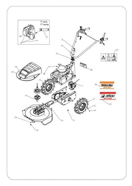 Frame assembly (From 2012) WB 52 VBR6 Bush hog mower