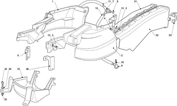 Cutting plate (1) OM 91C/11,5M France Cat.2008 Garden tractor (only for the French market)