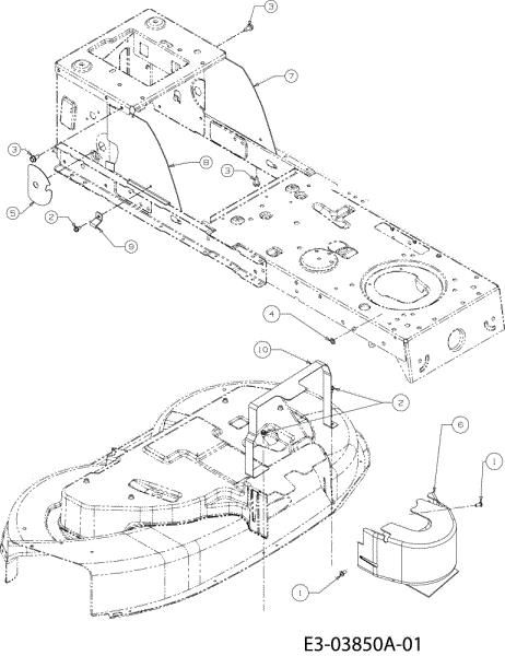 Frame hydro POLO 97/13,5 T Cat.2008 Garden tractor