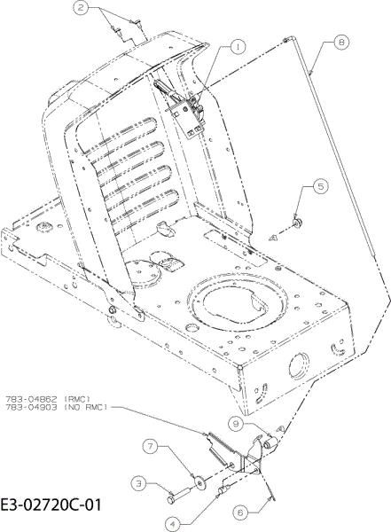 Pedals POLO 108/15,5 H Cat.2008 Garden tractor