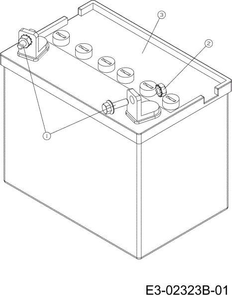 Battery POLO 108/20 H Cat.2008 Garden tractor