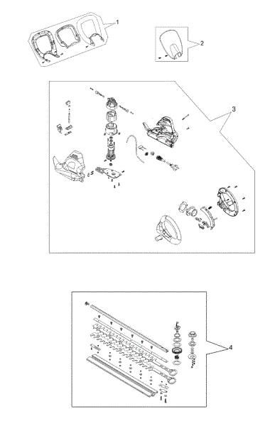 Illustrated parts list HC 700 E Electric hedgetrimmer