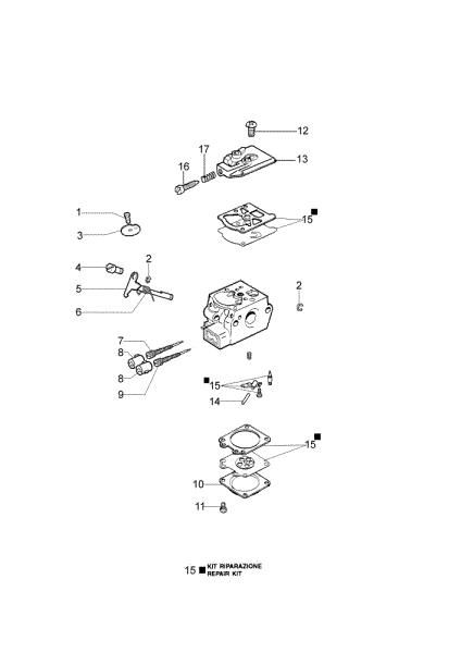 Carburetor WT-870 BC 380 S Brushcutter