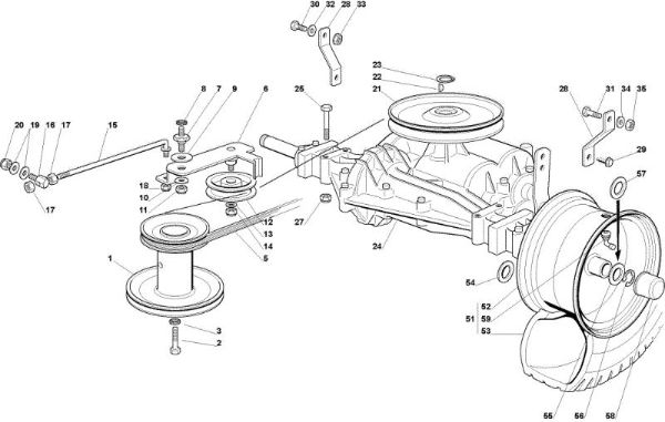 Transmission OM 72C/12,5M Cat.2009 Garden tractor