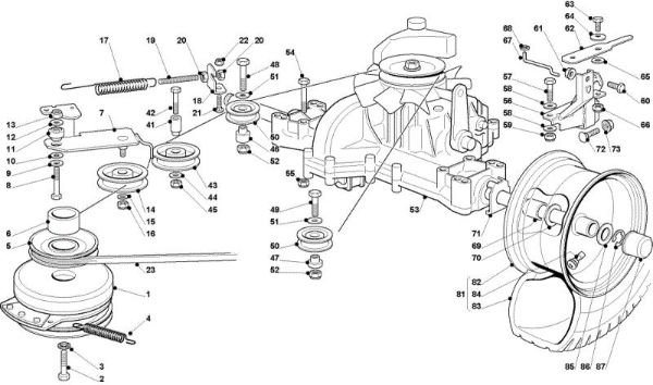 Transmission OM 93C/13,5H France Cat.2009 Garden tractor