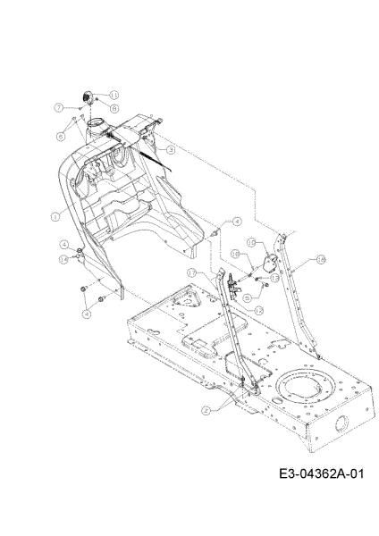 Dashboard KROSSER PLUS 105/17,5 H Garden tractor