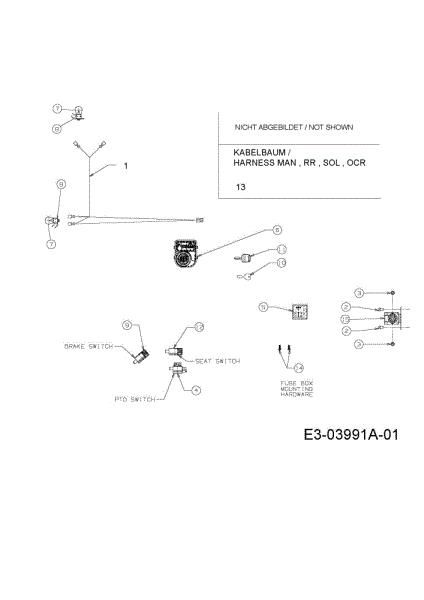 Electric diagram KROSSER PLUS 105/17,5 H Garden tractor