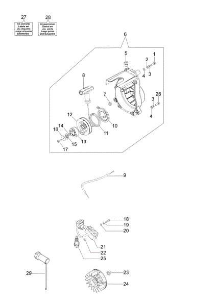 Grupo arranque WP 300 (Euro 2) Motobomba