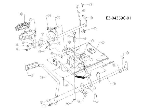 Pedal KROSSER 105/17,5 H Cat. 2010 Tractor