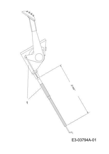 Cable acelerador TORNADO 97/13 T Cat.2011 Tractor