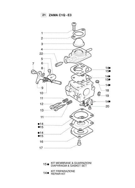 Carburador C1Q-E3 450 BP Desbrozadora
