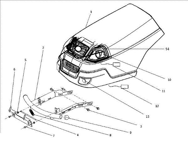 Carcasa (1/3) OM 106J/16H Cat.2011 Tractor