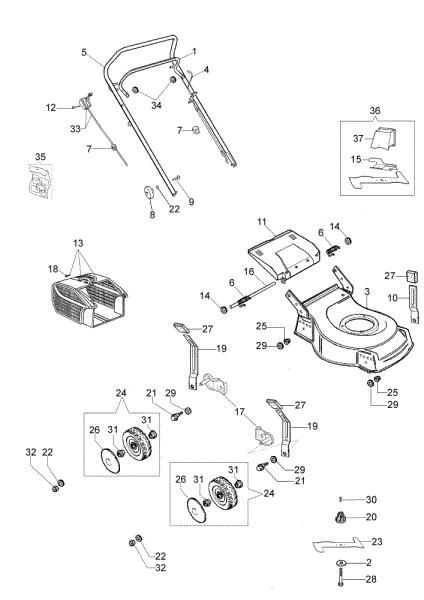 Despiece G 53 PK (K650) Cortacésped