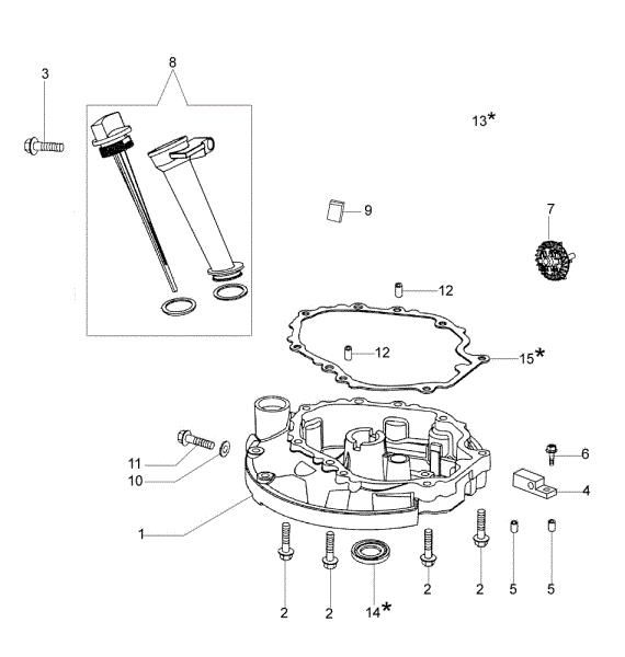 Tapa basamento G 53 PK (K650) Cortacésped