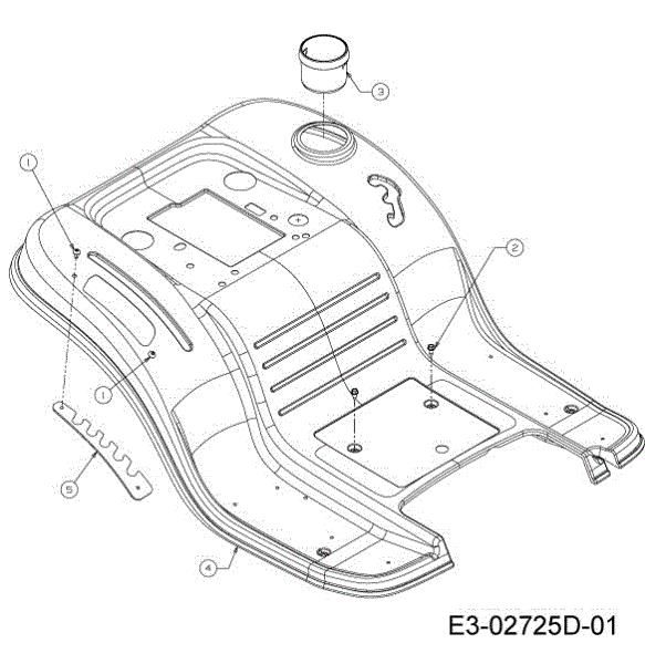 Carcasa posterior TORNADO 95/11,5 T Cat.2013 Tractor