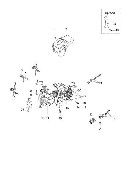 Carter motor GS 35 C (Euro 1) Motosierra