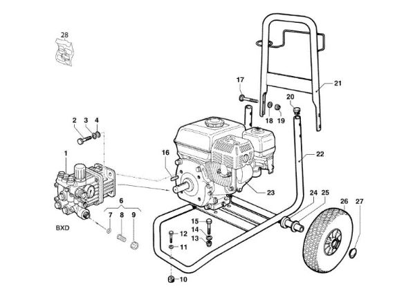 Carcasa PWX 200 C Hidrolimpiadora