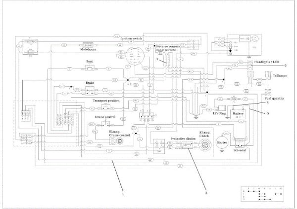 Esquema eléctric (drawing) CHEYENNE (B&S) 92 4x4 Cat. 2015 Tractor