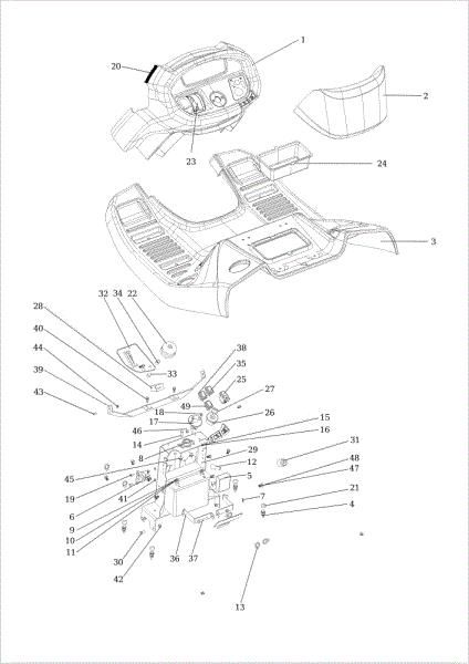 Salpicadero OM 124/24 KH (K2400AVD V-Twin) Cat. 2015 Tractor