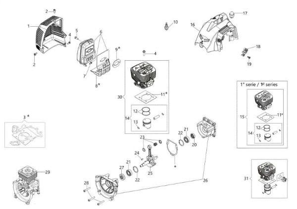 Motor BC 300 S Desbrozadora