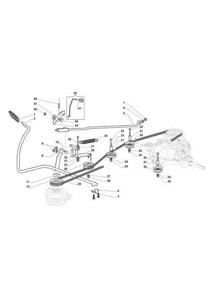 Pedal freno y palanca cambio OM 84/14,5 K H Cat. 2016 Tractor
