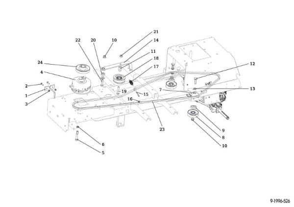 Embrague OM 107 L/24 KH (K2400AVD V-Twin) Cat. 2017 Tractor