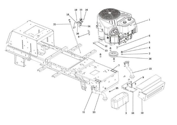 Motor OM 106/24 KH (K2400AVD V-Twin) Cat. 2017 Tractor