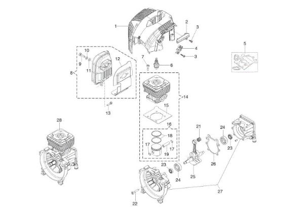 Motor BC 400 T Desbrozadora