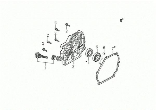 Tapa basamento MH 198 RKS (K800 HC - EURO5) Motoazada