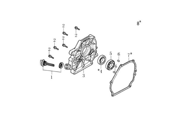 Tapa basamento MH 175 RKS (K800 HT - EURO5) Motoazada