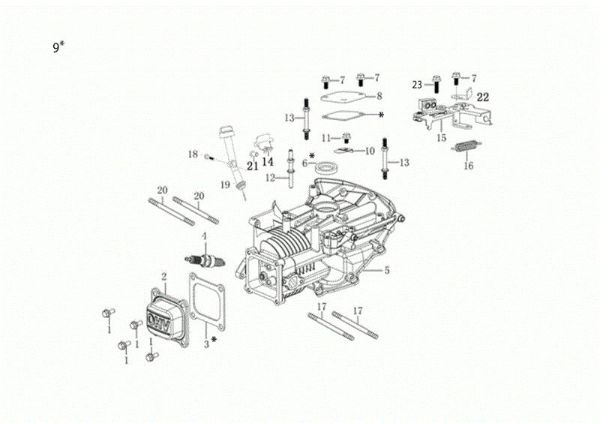 Carter motor G 53 TK COMFORT PLUS (K655) EURO 5 Cortacesped