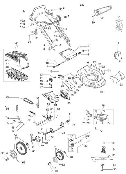Despiece completo GV 53 TBX ALL ROAD PLUS 4 EURO 5 Cortacesped