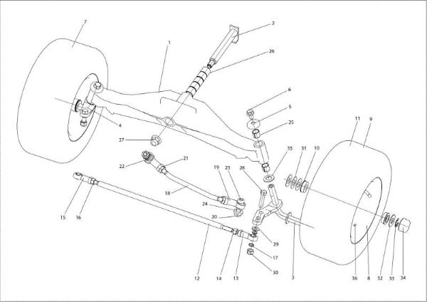Eje anterior APACHE 92 EVO Cat.2020 Tractor