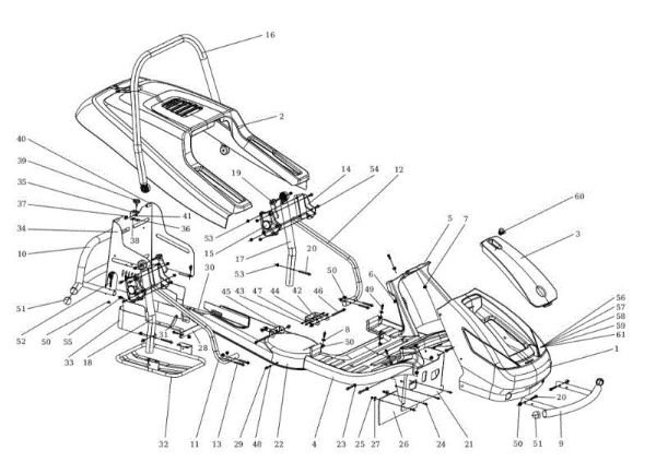 Carcasa (1/2) APACHE 92 EVO (K2400AVD V-Twin - EURO5) Cat.2021 Tractor
