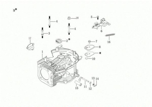 Carter motor G 53 TK ALL ROAD PLUS 4 (K805) EURO 5 50Y Cortacésped
