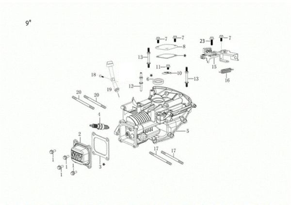 Carter motor G 53 TKE ALL ROAD PLUS 4 (K655LI) EURO 5 50Y Cortacesped