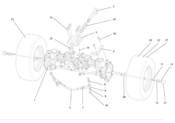 Eje anterior CHEYENNE 26 (KAWASAKI) Cat. 2022 Tractor