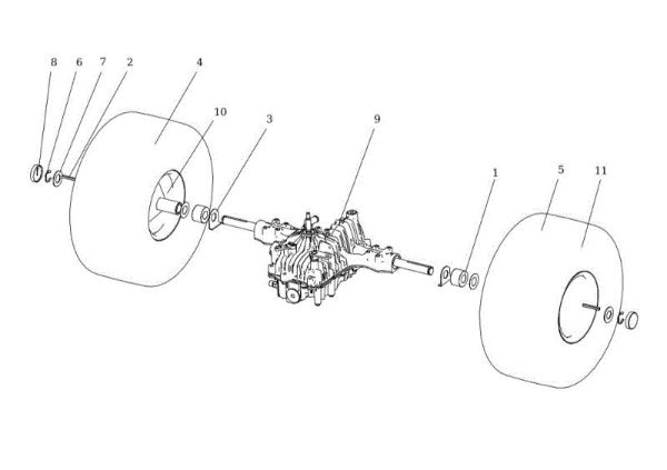 Eje posterior APACHE 92 EVO 4x4 (K2400AVD V-Twin - EURO5) Cat.2022 Tractor